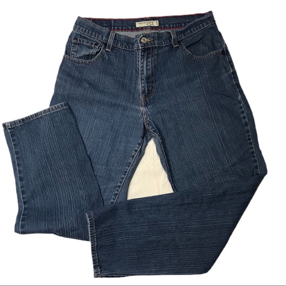 Levi's Denim - Levi’s 550 Red Tab Tapered Leg, Med Wash, Five Pocket Blue Denim Jeans VGUC